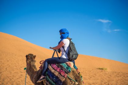 Camel Trekking the Dunes of Morocco