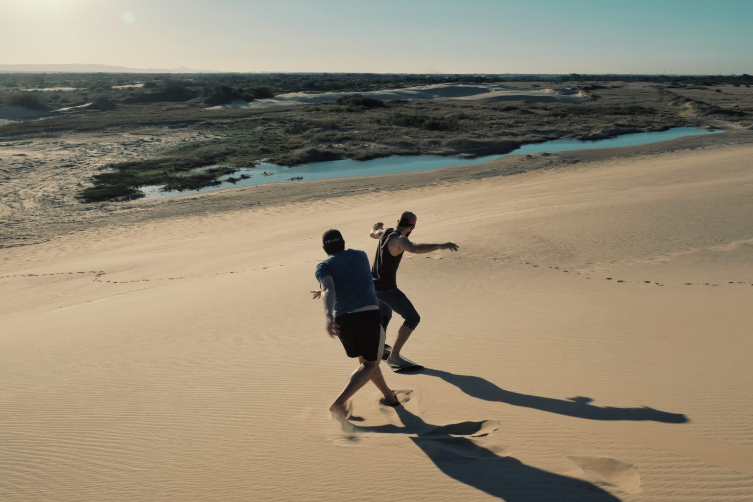 Sandboarding in Bolivia
