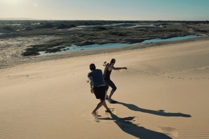 Sandboarding in Bolivia