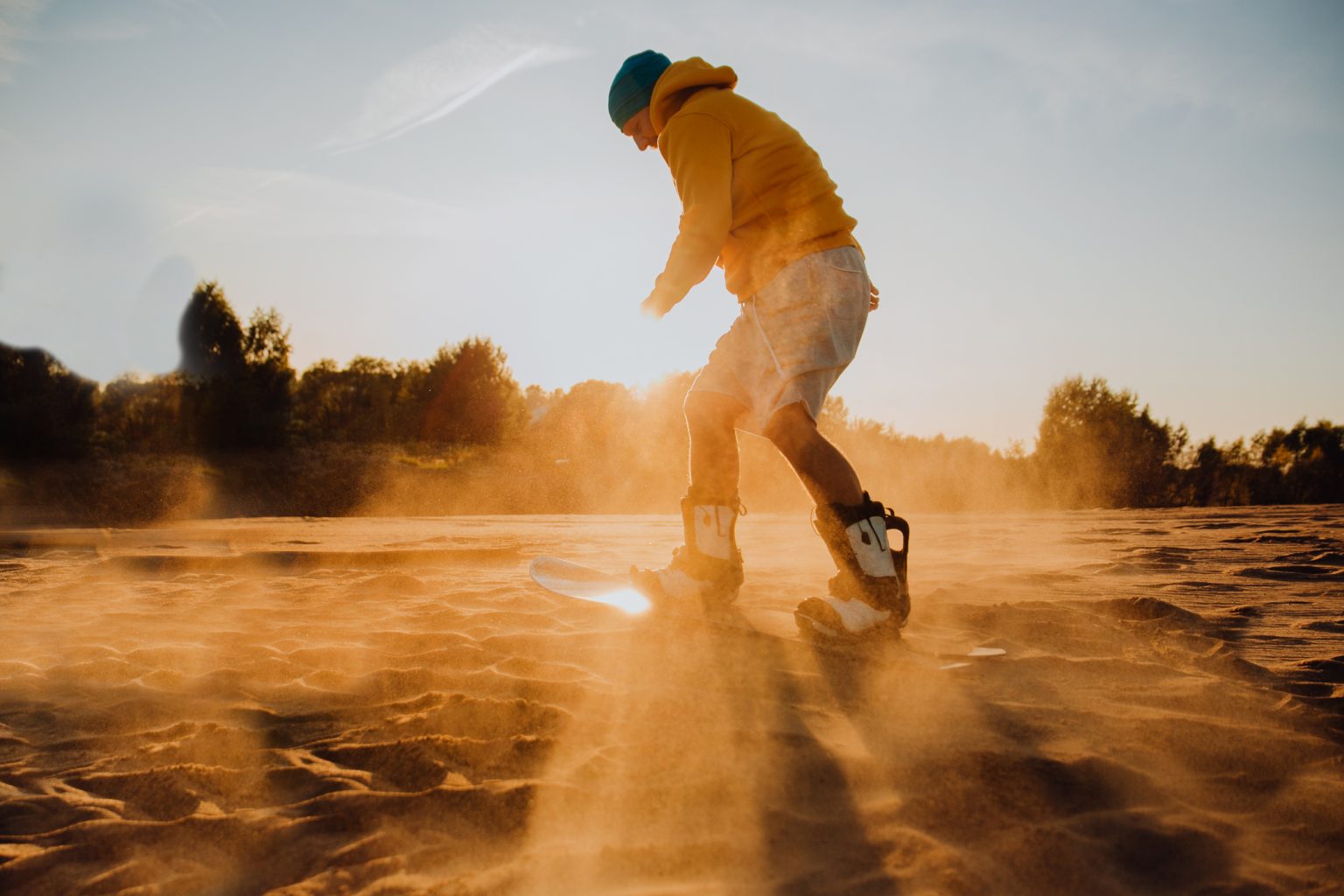 Sandboarding in Botswana