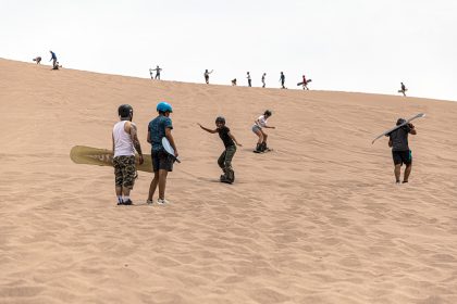 Sandboarding in Chile’s Atacama Dunes