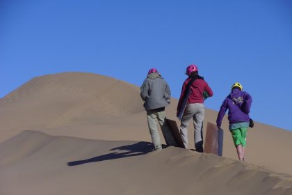 Sandboarding in Namibia’s Namib Desert