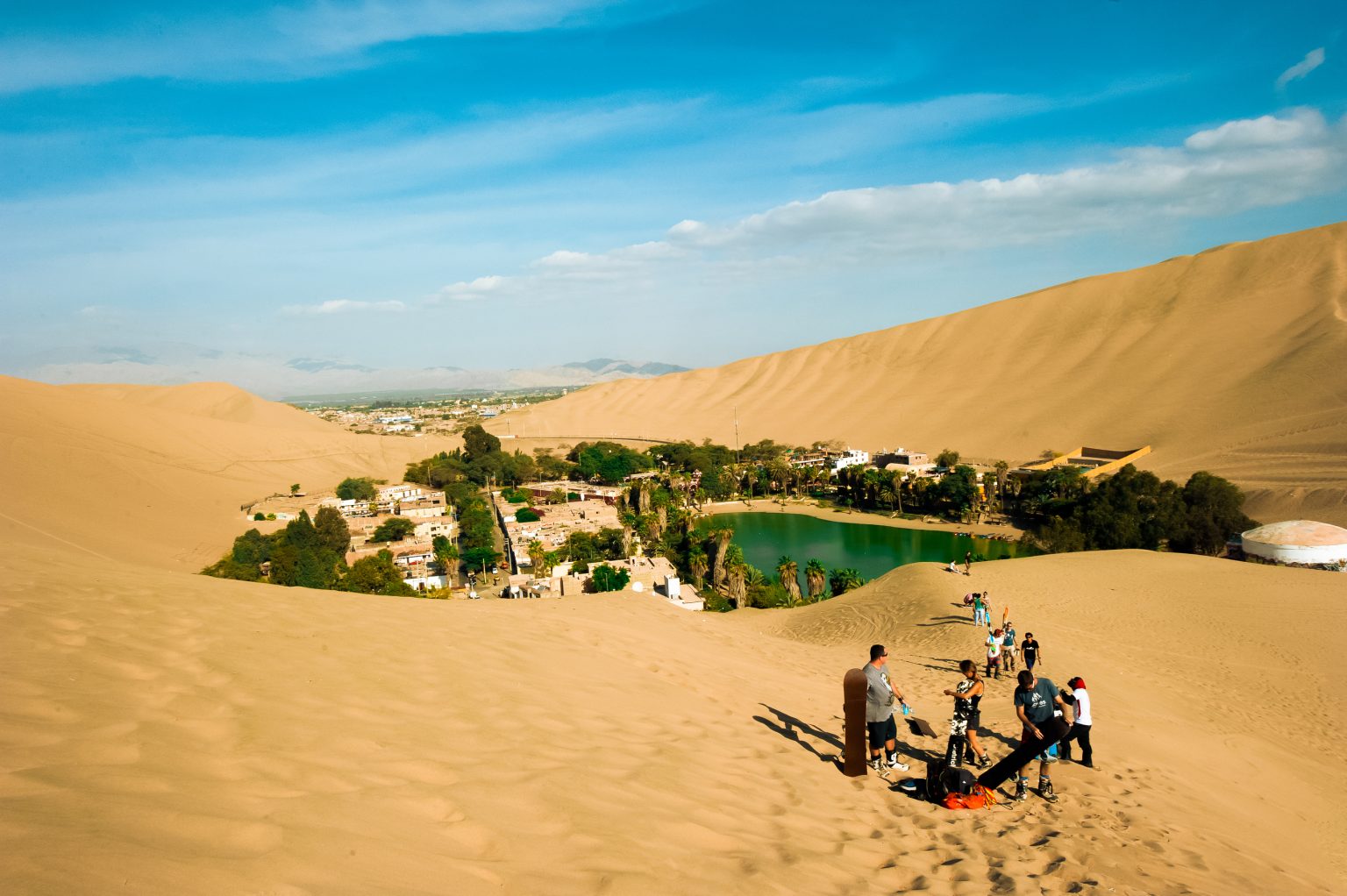 Sandboarding in Peru